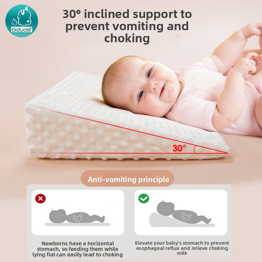 Baby Anti-spitting Slope Pillow Relieve Spitting Anti-sideslip Pillow