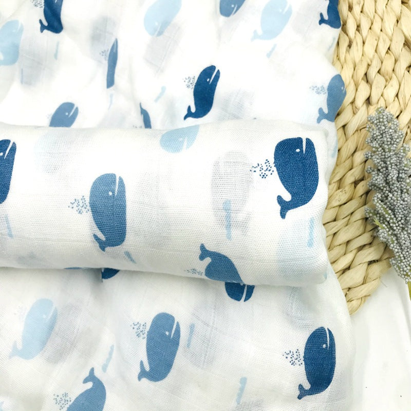 Baby Bamboo Fiber Swaddle Blanket Towel