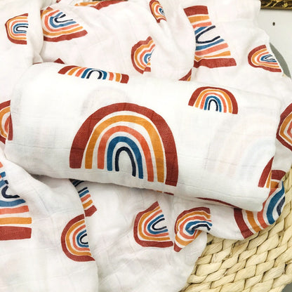 Baby Bamboo Fiber Swaddle Blanket Towel