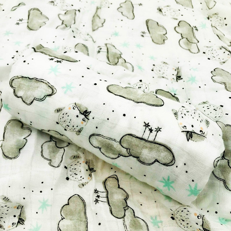 Baby Bamboo Fiber Swaddle Blanket Towel