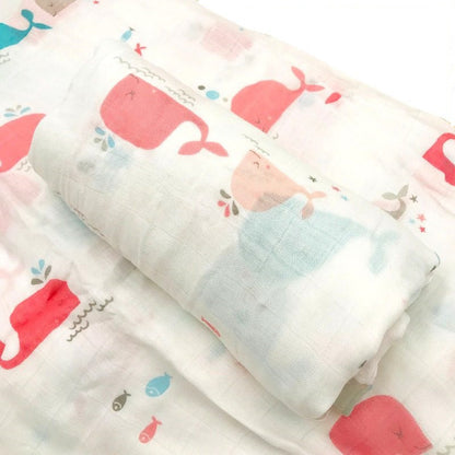 Baby Bamboo Fiber Swaddle Blanket Towel