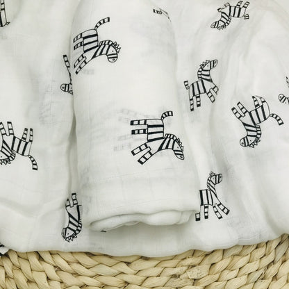 Baby Bamboo Fiber Swaddle Blanket Towel