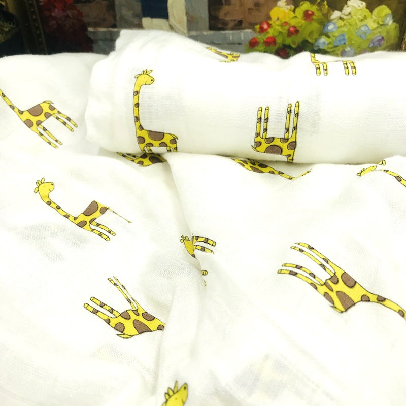 Baby Bamboo Fiber Swaddle Blanket Towel