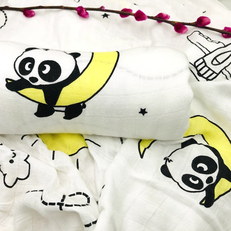 Baby Bamboo Fiber Swaddle Blanket Towel