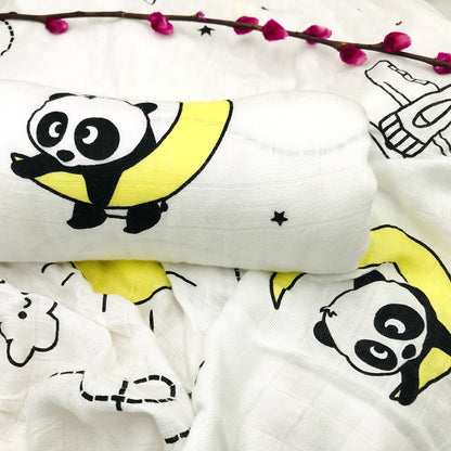 Baby Bamboo Fiber Swaddle Blanket Towel