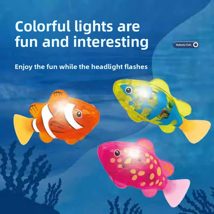 Baby Bath Electronic Fish Toy with Light and Motion