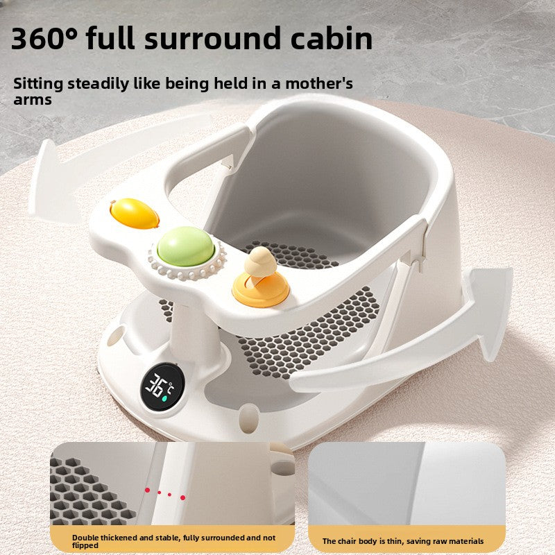 Baby Bath Seat with Anti-Slip Base