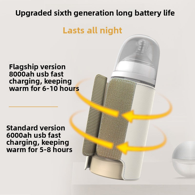 Baby bottle heating and insulation cover