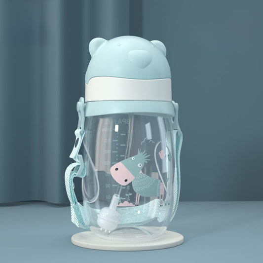 Baby Bottle with Straw Handle Wide Mouth