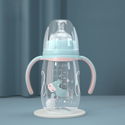 Baby Bottle with Straw Handle Wide Mouth