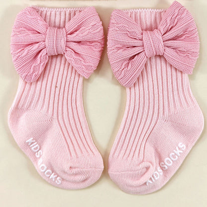 Baby Bow Hat and Socks Set