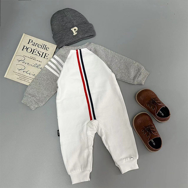 Baby Boy Cotton Bear Romper Short Sleeve Summer Outfit