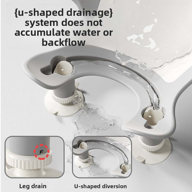 Baby Butt Washing Support Bracket with Basin