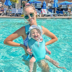 Baby swimming shoulder strap blue