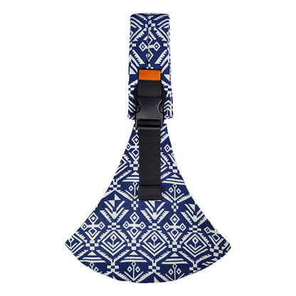 Baby carrier with front-facing shoulder strap