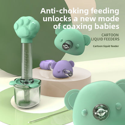 Baby choking prevention drinking water and medicine straw