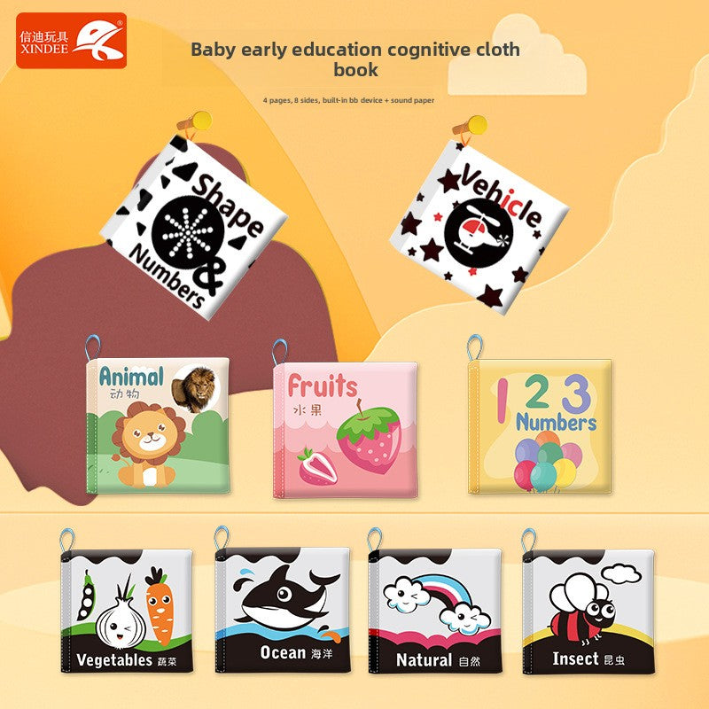 Baby Cloth Book Early Education Sensory Toy