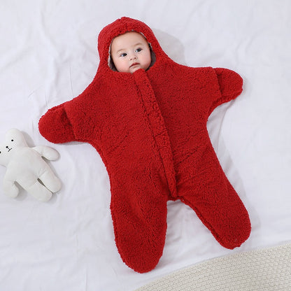 Baby Coated Sleeping Bag Swaddle Wrap for Newborns