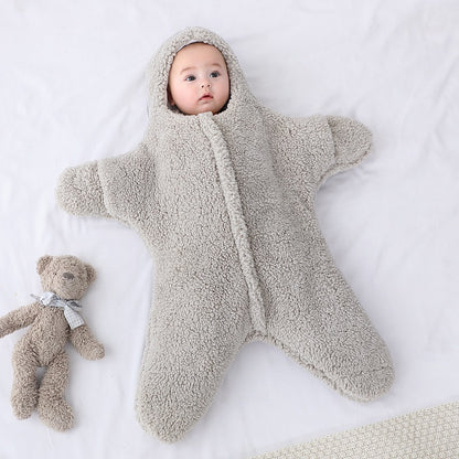 Baby Coated Sleeping Bag Swaddle Wrap for Newborns