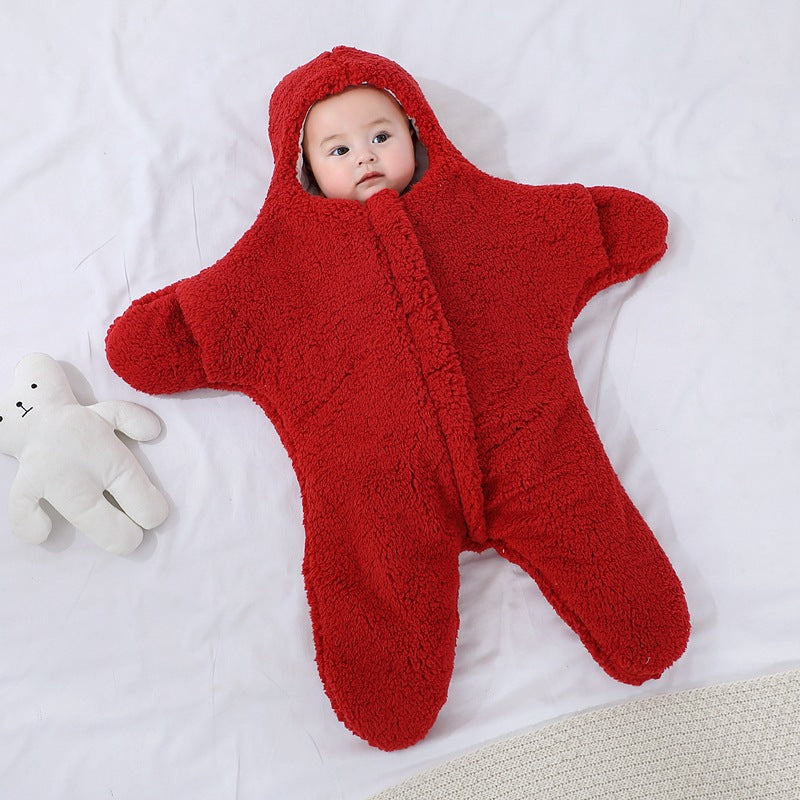 Baby Coated Sleeping Bag Swaddle Wrap for Newborns