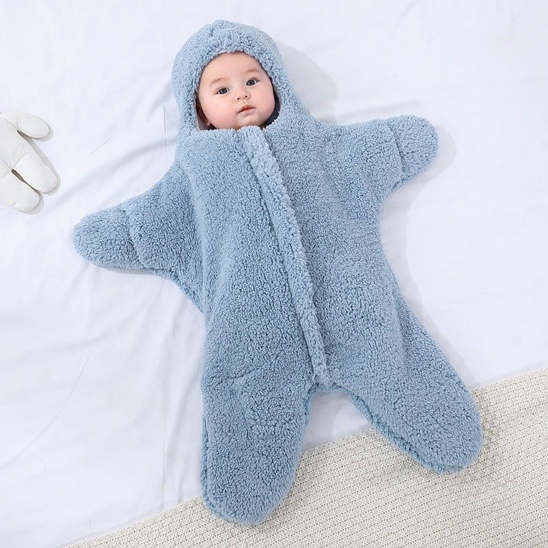 Baby Coated Sleeping Bag Swaddle Wrap for Newborns