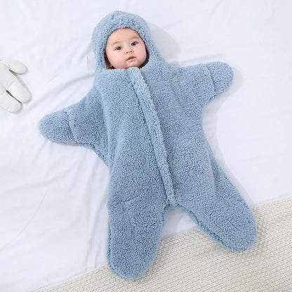 Baby Coated Sleeping Bag Swaddle Wrap for Newborns