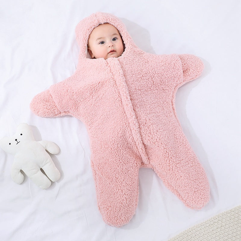 Baby Coated Sleeping Bag Swaddle Wrap for Newborns