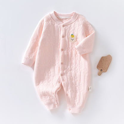 Baby Cotton-padded Jumpsuit Long Sleeve Romper