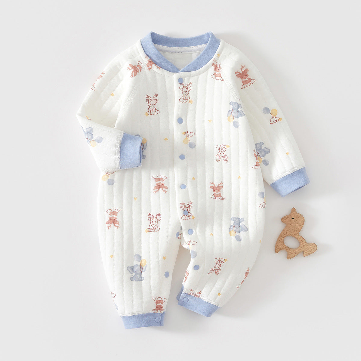 Baby Cotton-padded Jumpsuit Long Sleeve Romper