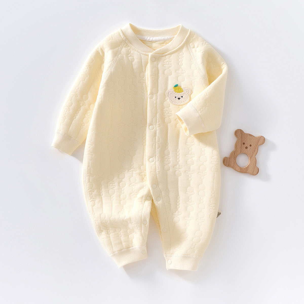 Baby Cotton-padded Jumpsuit Long Sleeve Romper