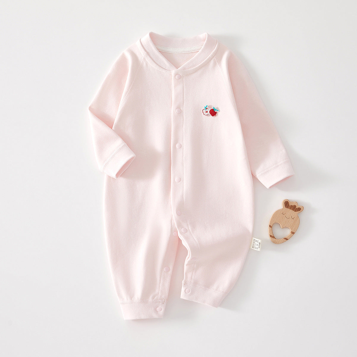 Baby cotton unlined long-sleeved pajamas