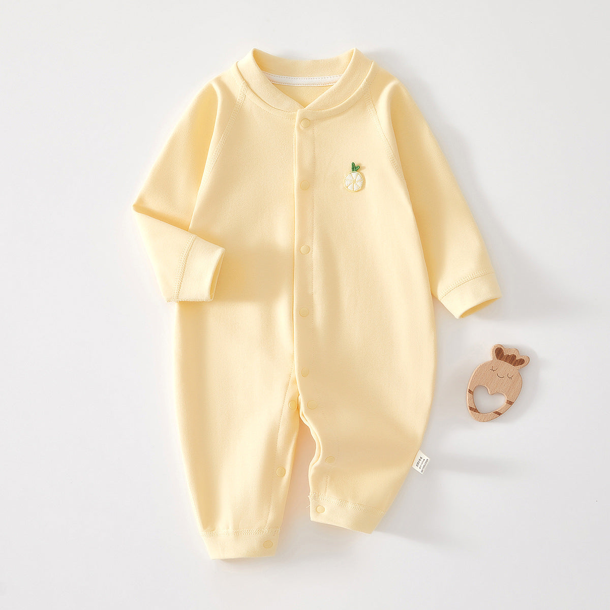 Baby cotton unlined long-sleeved pajamas