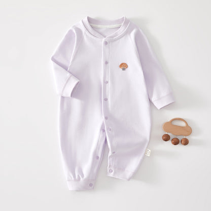 Baby cotton unlined long-sleeved pajamas