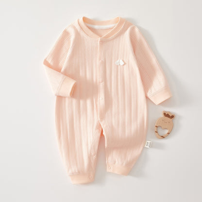 Baby cotton unlined long-sleeved pajamas