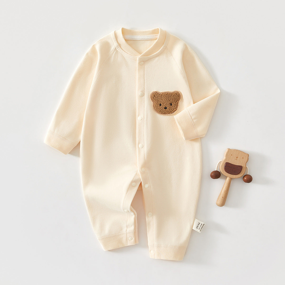 Baby cotton unlined long-sleeved pajamas