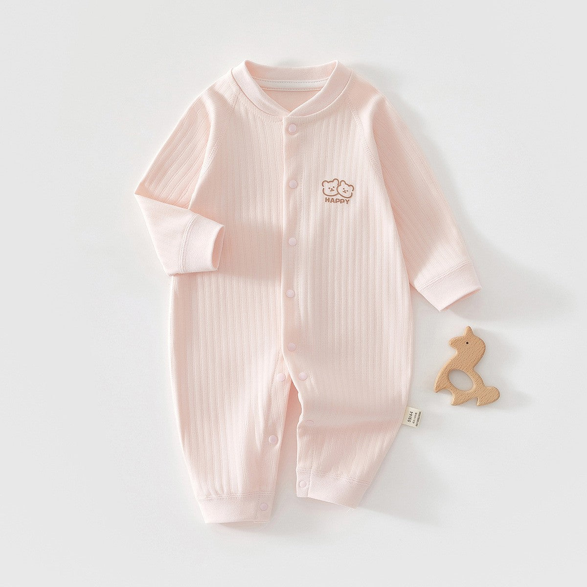 Baby cotton unlined long-sleeved pajamas