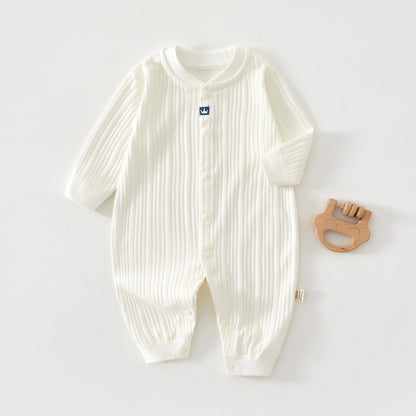 Baby cotton unlined long-sleeved pajamas
