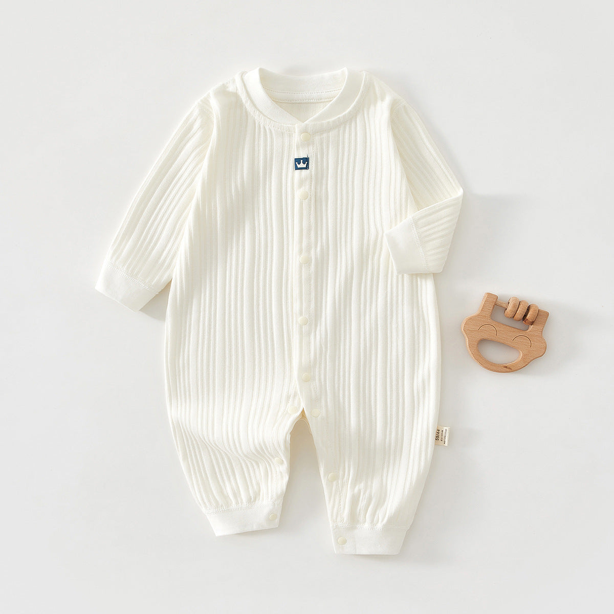 Baby cotton unlined long-sleeved pajamas