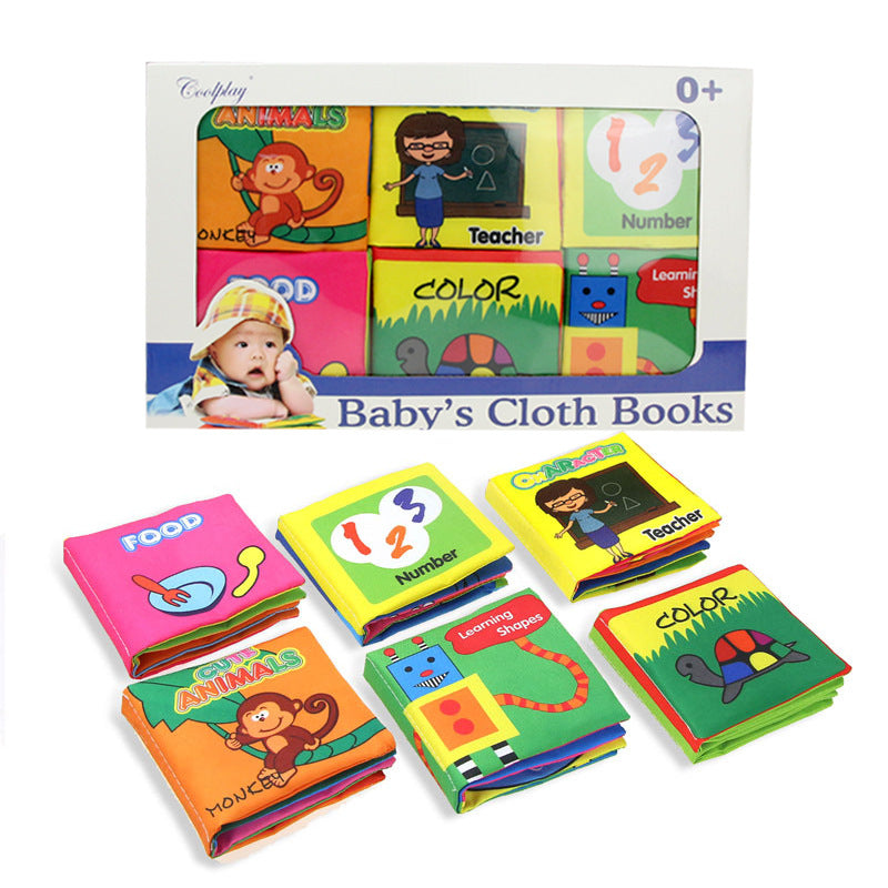 Baby Early Education Crinkle Cloth Book
