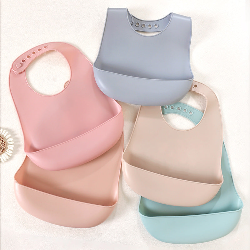 Baby eating bib waterproof silicone food supplement Rice