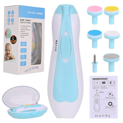 Baby Electric Nail Grinder Set with LED Light