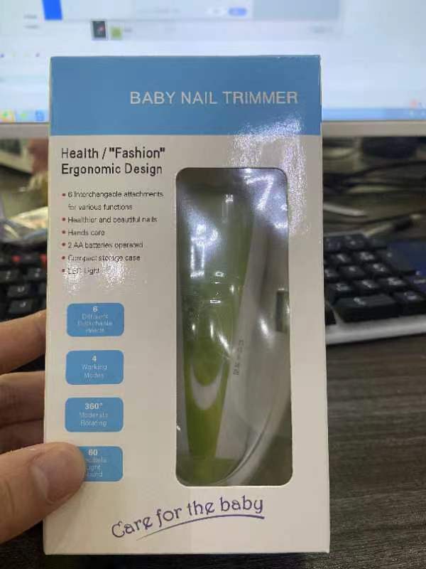 Baby Electric Nail Grinder Set with LED Light