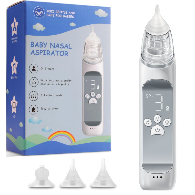 Baby Electric Nasal Aspirator for Infants and Young Children, Negative Pressure Anti-Reflux, Kidsren's Nasal Suction Device for Nasal Congestion and Nasal Congestion