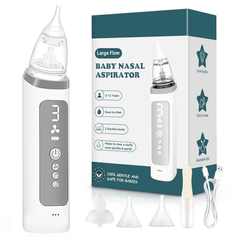 Baby Electric Nasal Aspirator for Infants and Young Children, Negative Pressure Anti-Reflux, Kidsren's Nasal Suction Device for Nasal Congestion and Nasal Congestion