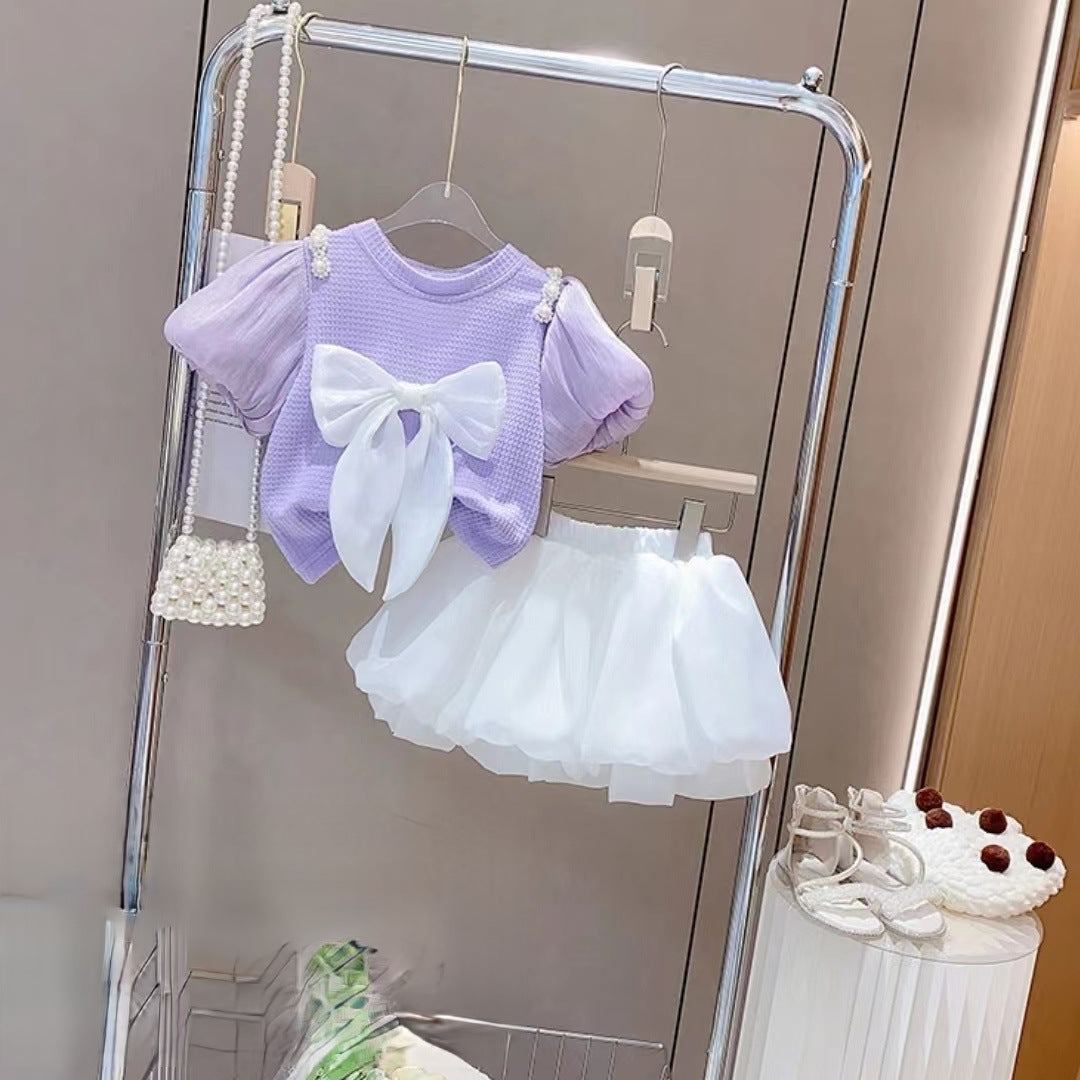Baby Female Short-sleeved Suit