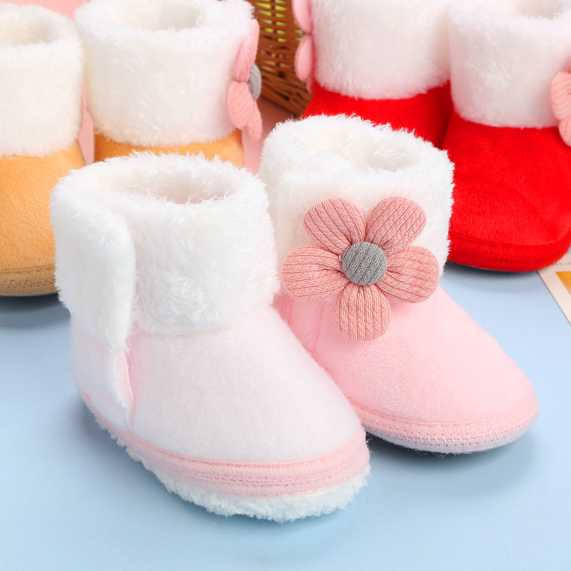 Baby fleece cotton sock shoes