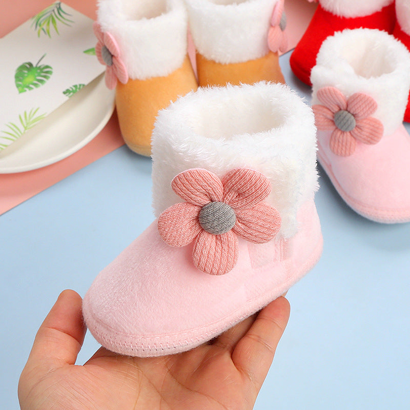 Baby fleece cotton sock shoes