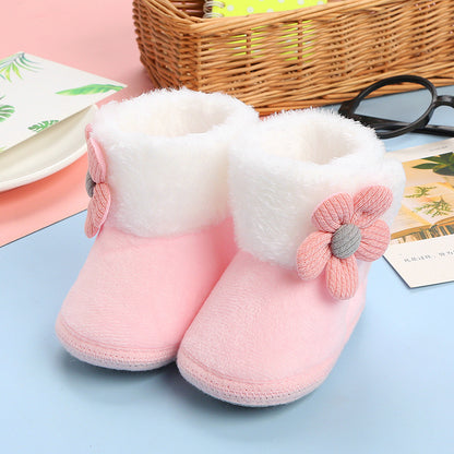 Baby fleece cotton sock shoes