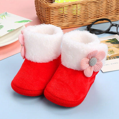 Baby fleece cotton sock shoes