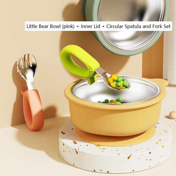 Baby Food Bowl with Suction Disc
